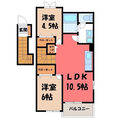 フロレスタ Cの物件間取画像